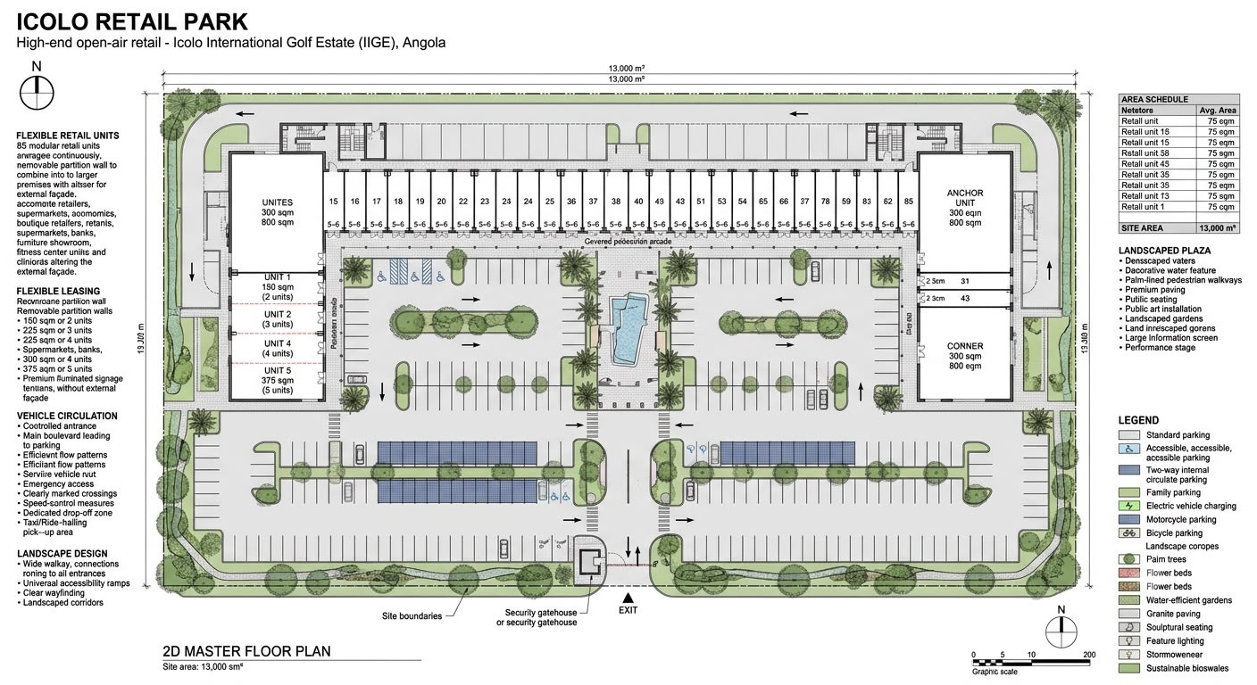 Illustrative masterplan for Icolo Retail Park