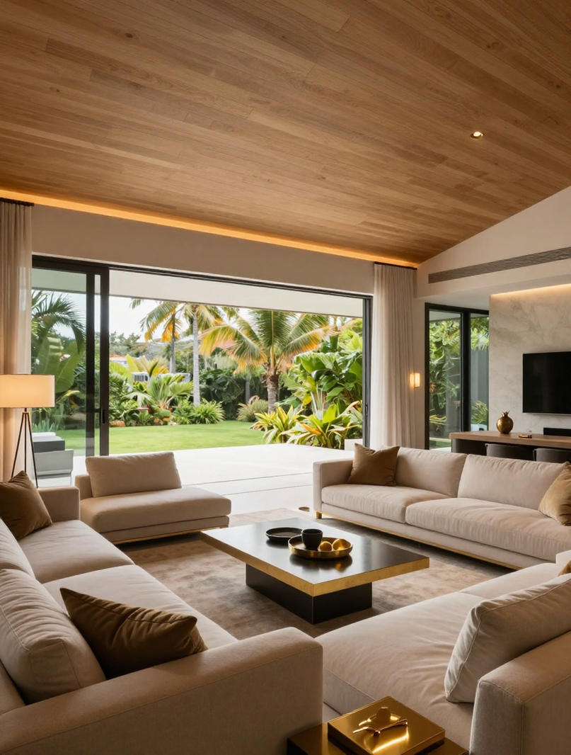 Indoor-outdoor living — illustrative visualisation